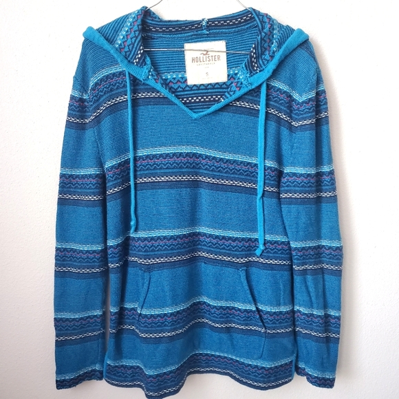 Hollister Knit Hooded Pullover Sweater - Picture 1 of 6